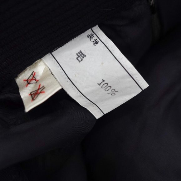 CHRISTIAN DIOR Skirt XS Black Midi Pleated Wool Silk Luxury Pret A Porter $1,850 - Picture 11 of 14